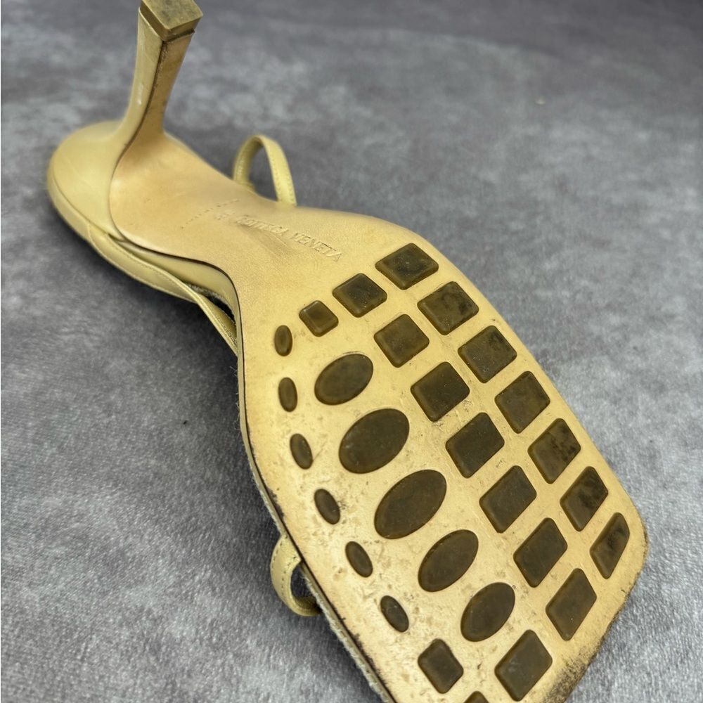 BOTTEGA VENETA - Leather/Jute Strappy Sandals - Size 38 - Picture 15 of 16